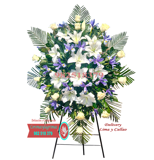 Flores Condolencias<BR>Rosado o Blanco<BR>COND_021